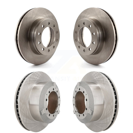 Front Rear Disc Brake Rotors Kit For Ford F-450 Super Duty F-550 International CF500 CF600 K8-102461