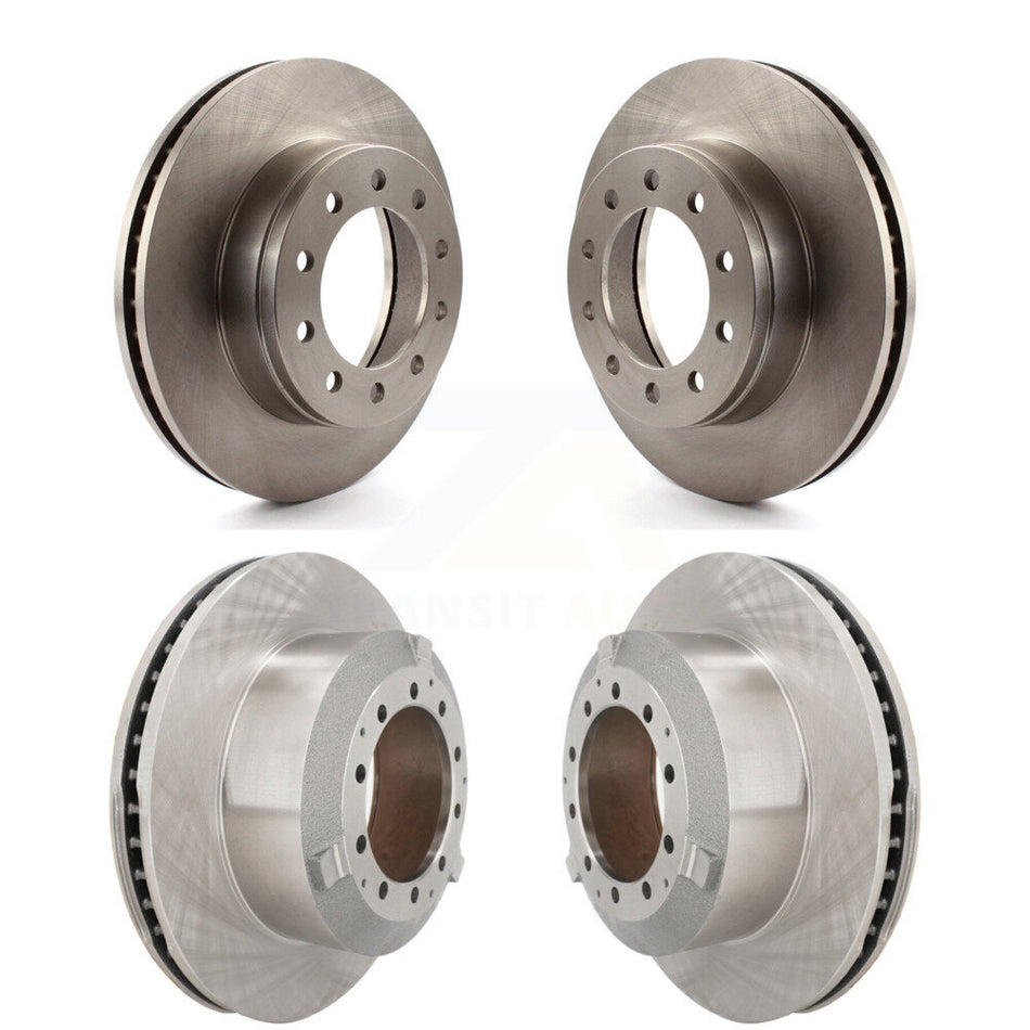 Front Rear Disc Brake Rotors Kit For Ford F-450 Super Duty F-550 International CF500 CF600 K8-102461