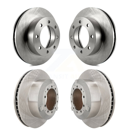 Front Rear Disc Brake Rotors Kit For 2005-2009 Ford F-450 Super Duty With 8 Lug Wheels K8-102466
