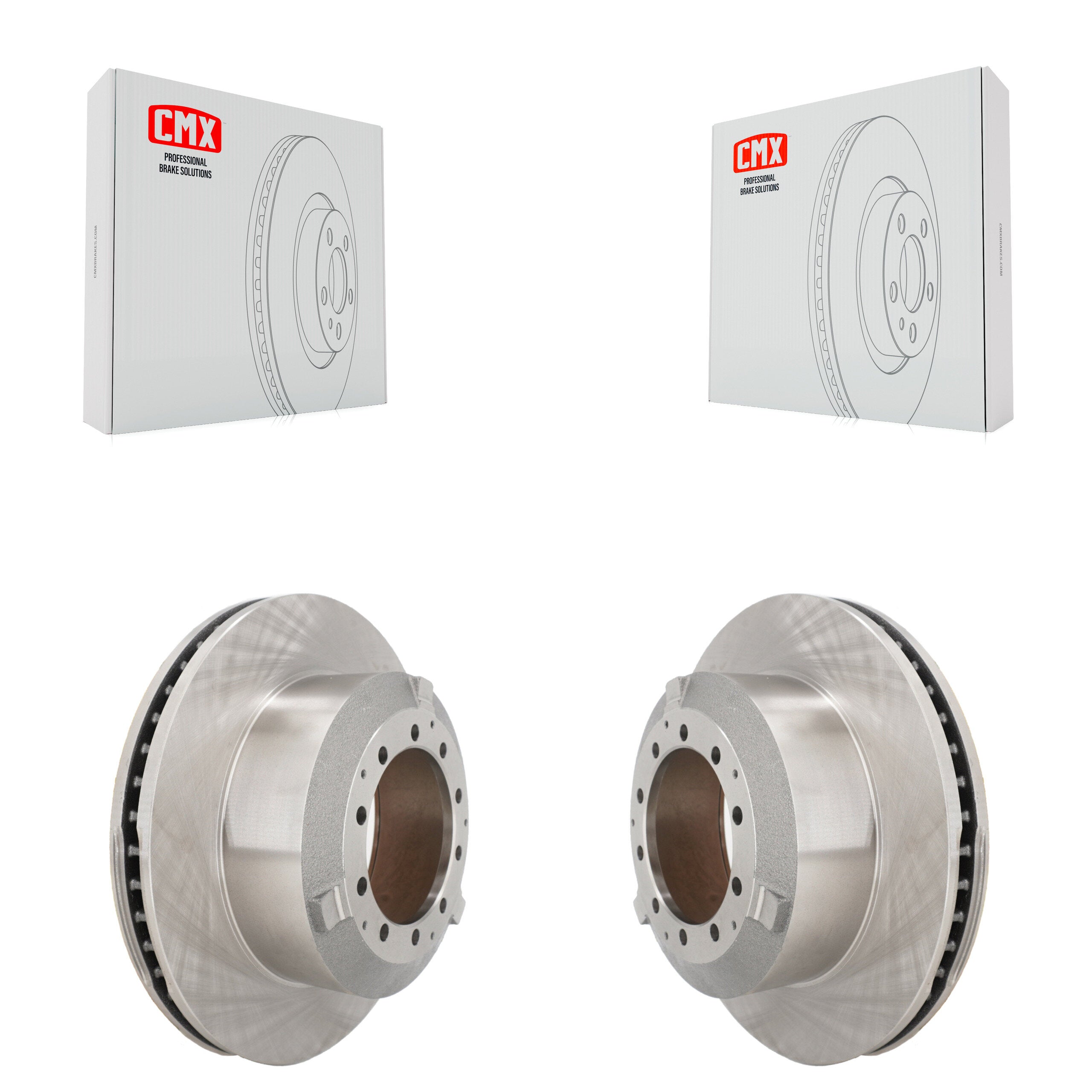 Rear Brake Rotor Pair For Ford F-350 Super Duty F-450 F-550 International TerraStar Ram IC K8-102468
