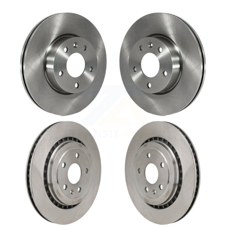 Front Rear Disc Brake Rotors Kit For 2017 Cadillac ATS V With 300mm Diameter Rotor K8-102481
