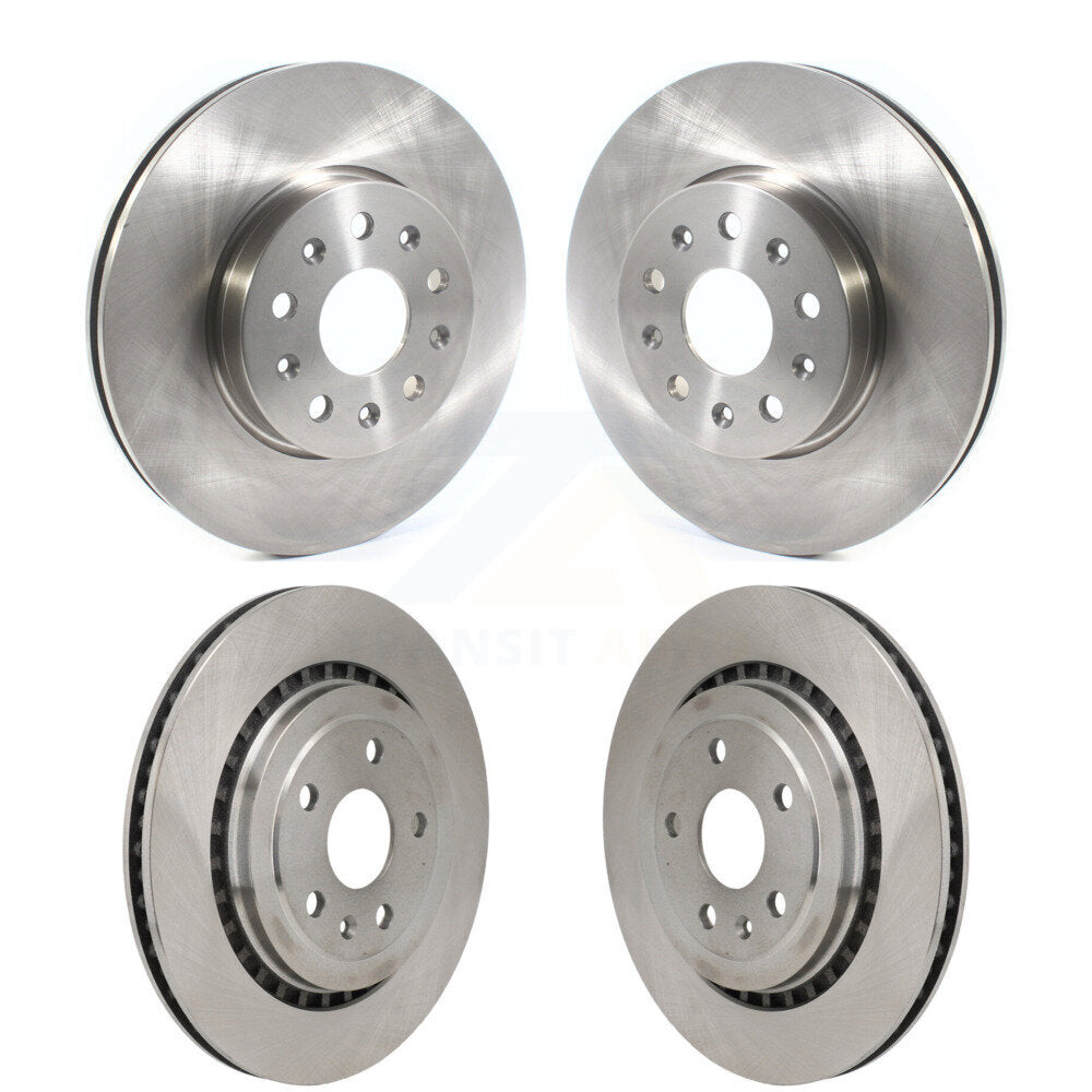 Front Rear Disc Brake Rotors Kit For 2016 Chevrolet Camaro SS with 3.6L K8-102483