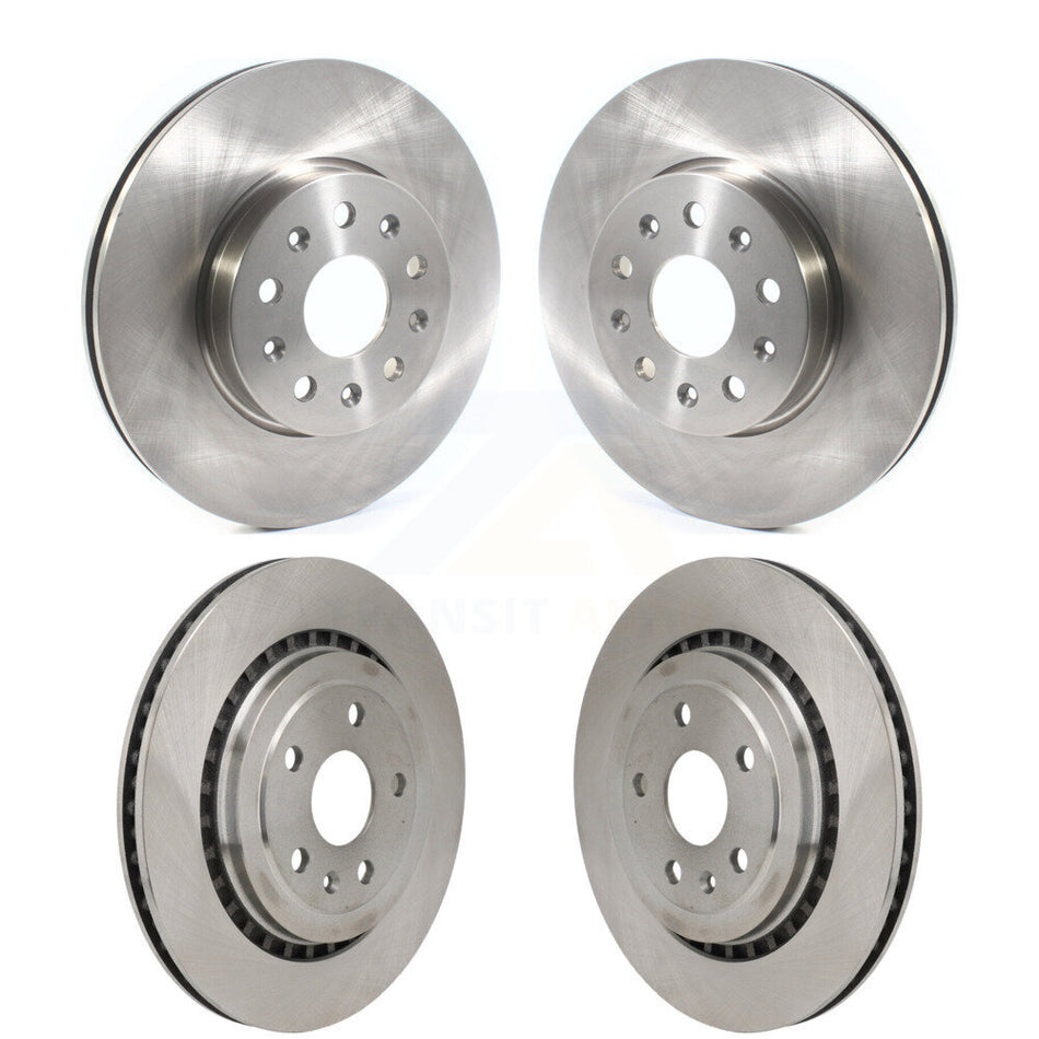 Front Rear Disc Brake Rotors Kit For 2016 Chevrolet Camaro SS with 3.6L K8-102483