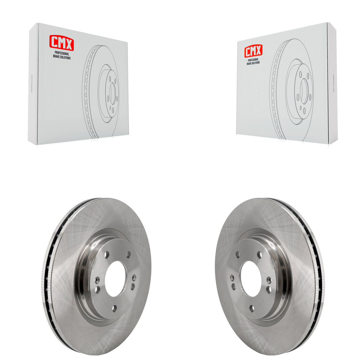 Front Disc Brake Rotors Pair For Hyundai Elantra Kona Sonata Kia Niro EV K5 Electric K8-102501
