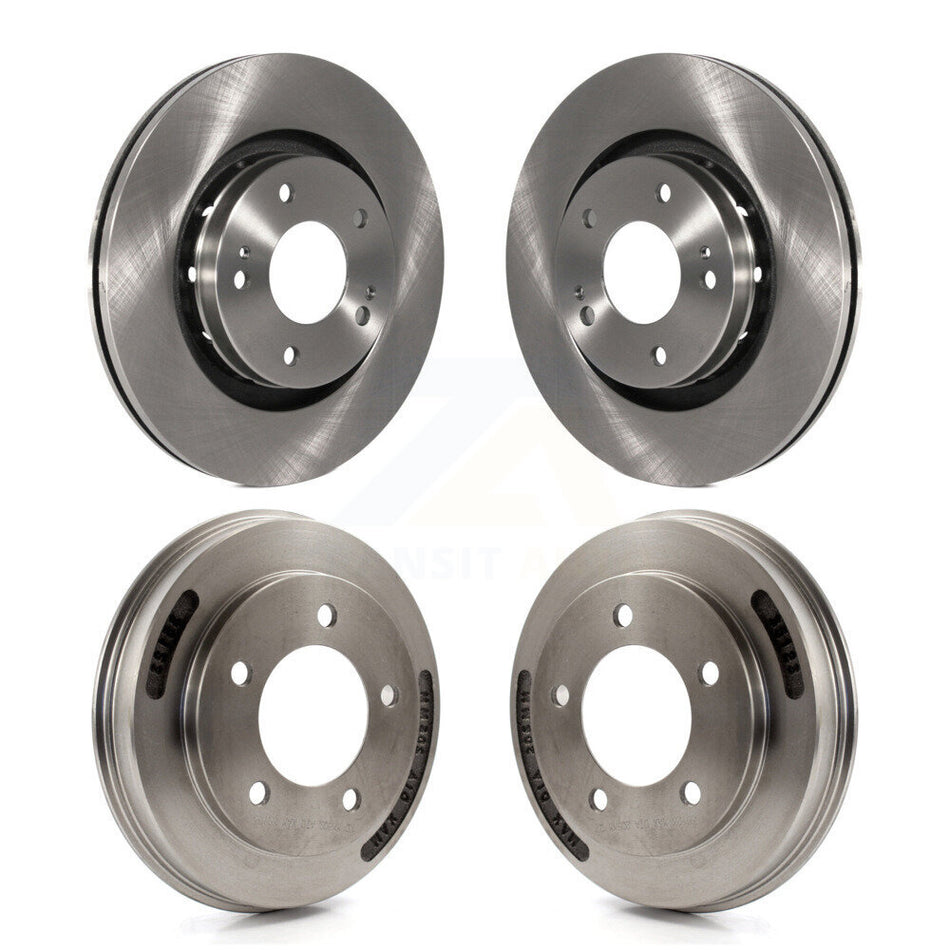 Front Rear Disc Brake Rotors Drums Kit For 2009 Mitsubishi Lancer Ralliart To 03 09 K8-102515