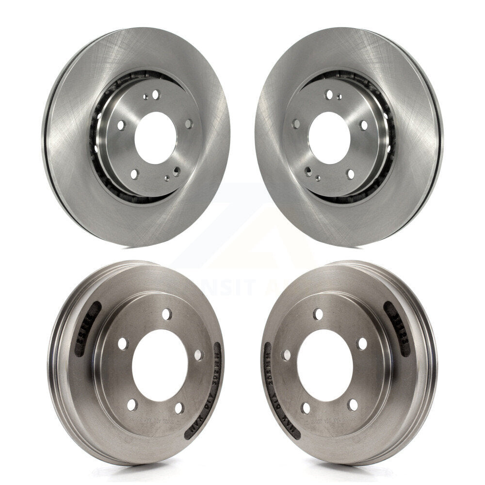 Front Rear Disc Brake Rotors Drums Kit For 2009 Mitsubishi Lancer Ralliart From 04 09 K8-102516