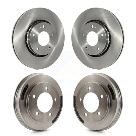 Front Rear Disc Brake Rotors Drums Kit For 2009 Mitsubishi Lancer Ralliart From 04 09 K8-102516