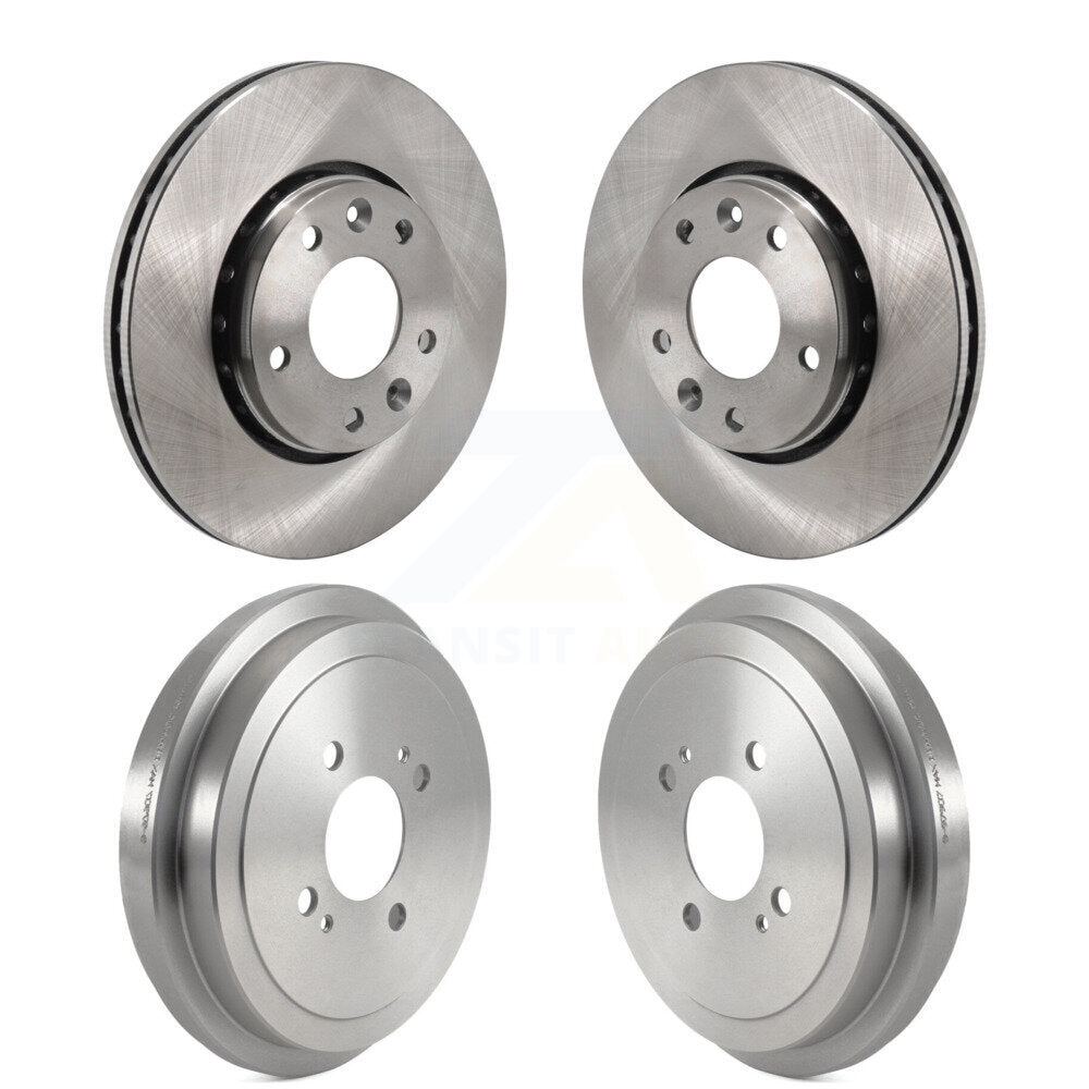 Front Rear Disc Brake Rotors Drums Kit For 2021-2023 Nissan Kicks SV SR K8-102517