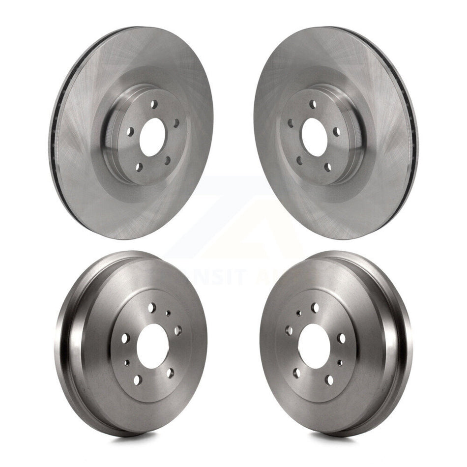 Front Rear Disc Brake Rotors Drums Kit For 2016-2018 Ford Focus RS K8-102518