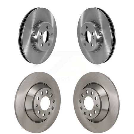 Front Rear Disc Brake Rotors Kit For 2015-2021 Mercedes-Benz C300 Without Sport Package K8-102540