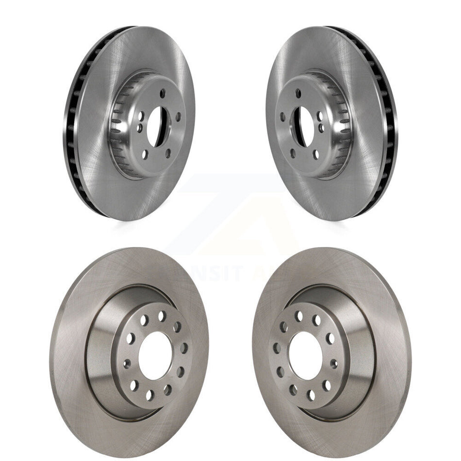 Front Rear Disc Brake Rotors Kit For 2015-2021 Mercedes-Benz C300 Without Sport Package K8-102540