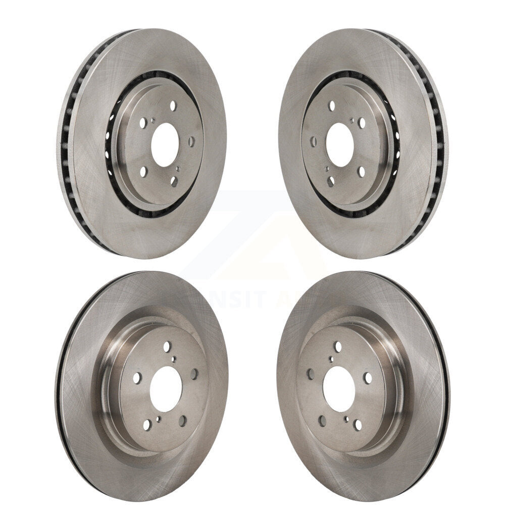 Front Rear Brake Rotor Kit For Toyota Sienna RAV4 Prime bZ4X Subaru Solterra Lexus NX450h+ K8-102567