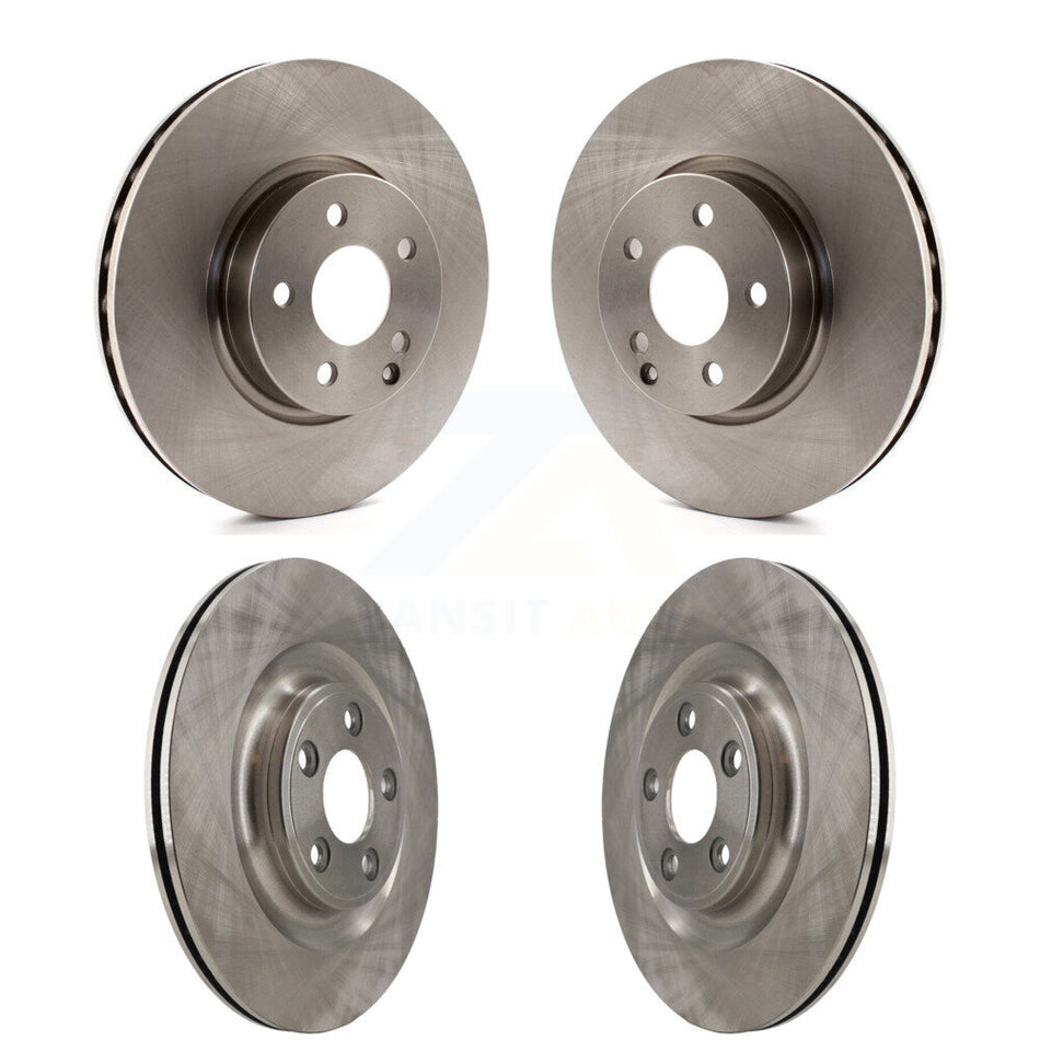 Front Rear Brake Rotors Kit For 2017 Mercedes-Benz E400 With 322mm Diameter Rotor K8-102571
