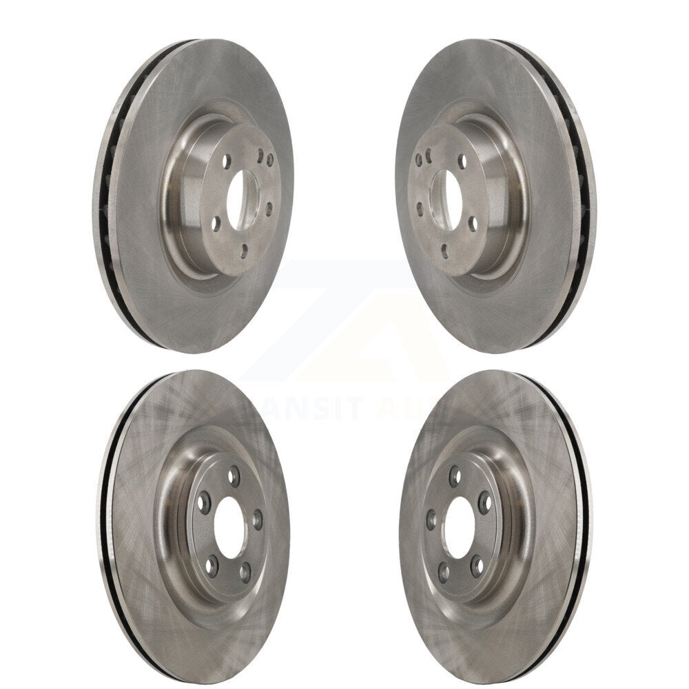 Front Rear Brake Rotors Kit For 2017 Mercedes-Benz E400 With 344mm Diameter Rotor K8-102572