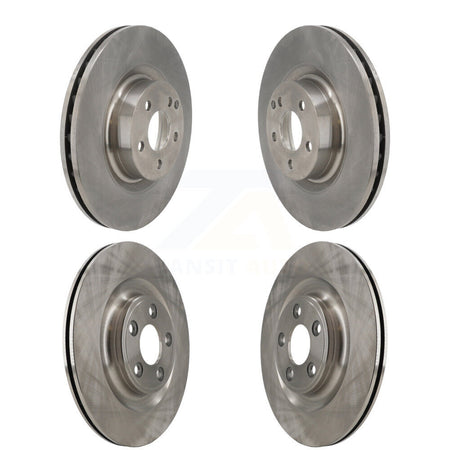 Front Rear Brake Rotors Kit For 2017 Mercedes-Benz E400 With 344mm Diameter Rotor K8-102572