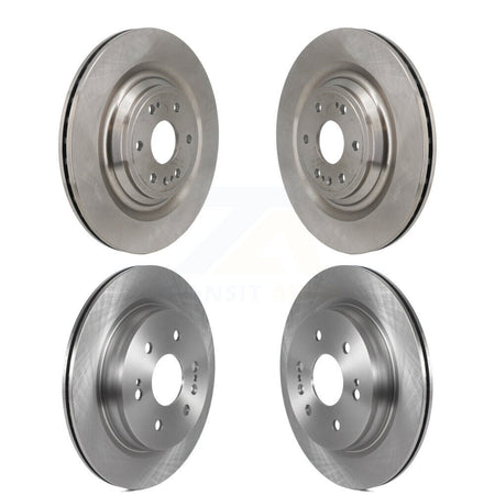 Front Rear Brake Rotors Kit For GMC Sierra 1500 Chevrolet Silverado Tahoe Limited Cadillac K8-102582