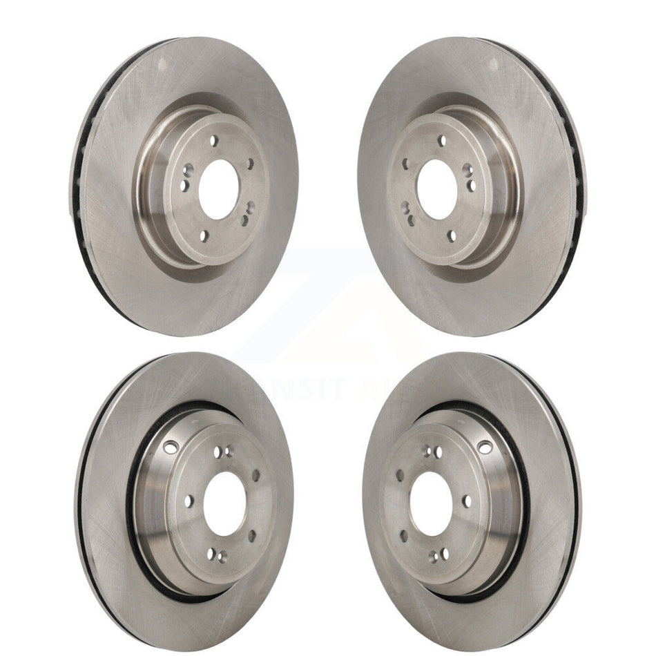Front Rear Disc Brake Rotors Kit For 2022 Genesis G70 3.3L With 330mm Diameter Rotor K8-102586