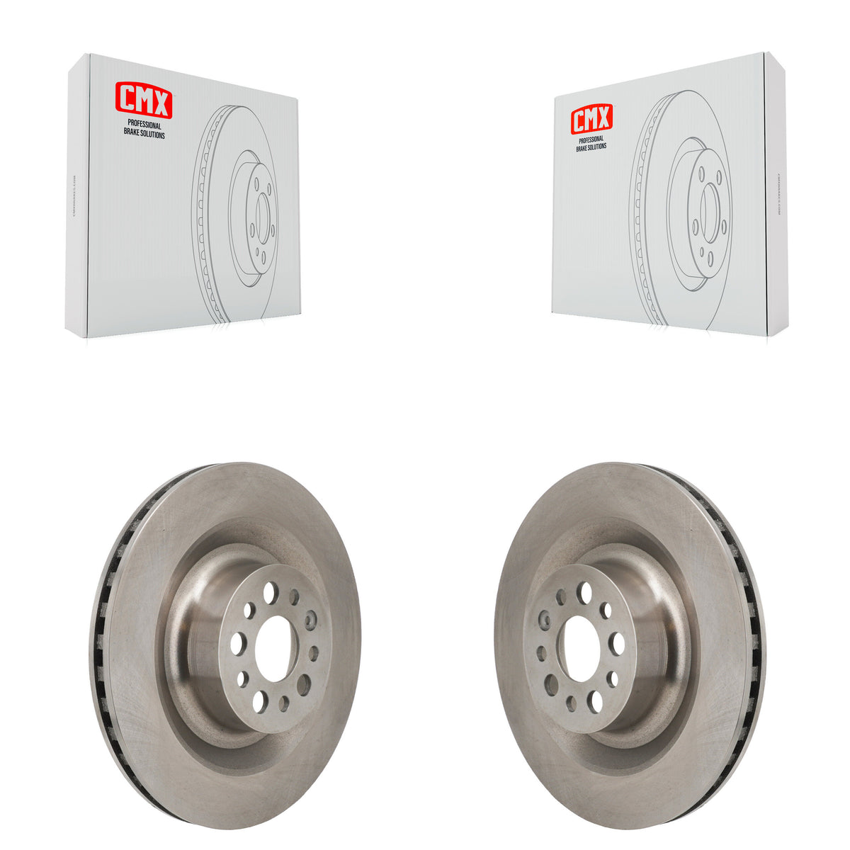 Front Disc Brake Rotors Pair For 2022-2023 Tesla X K8-102594