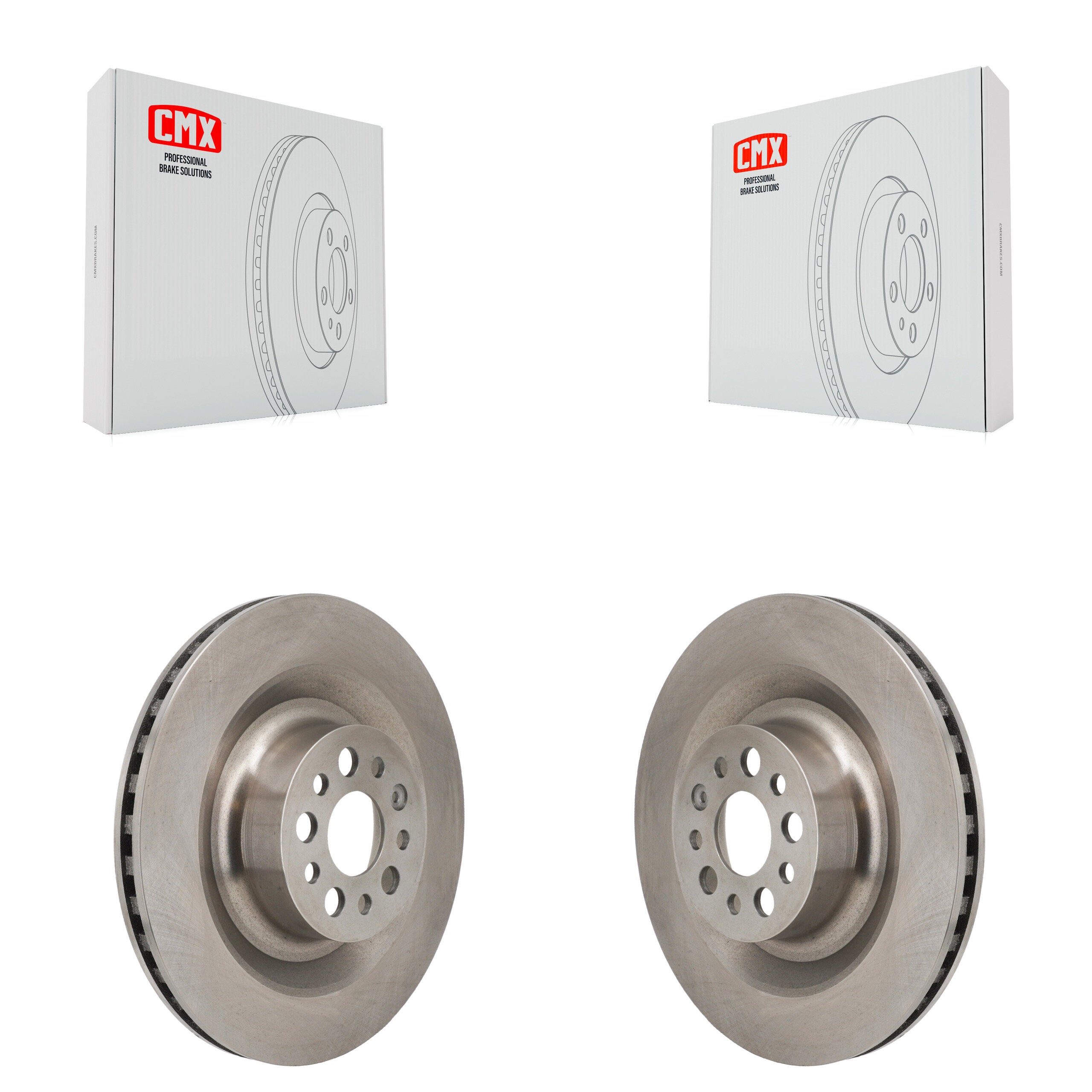 Front Disc Brake Rotors Pair For 2022-2023 Tesla X K8-102594