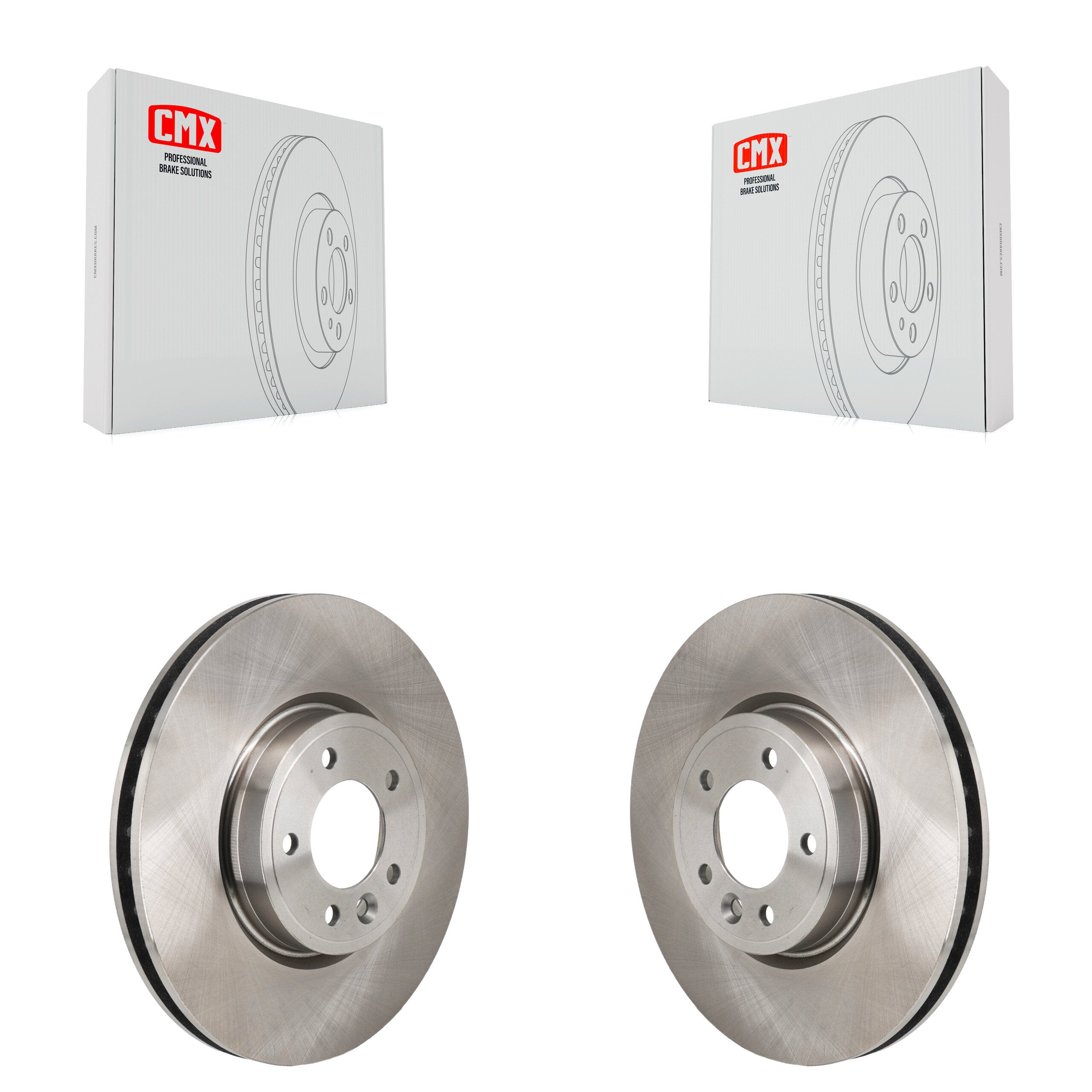 Front Disc Brake Rotors Pair For Land Rover Range Sport Discovery K8-102601