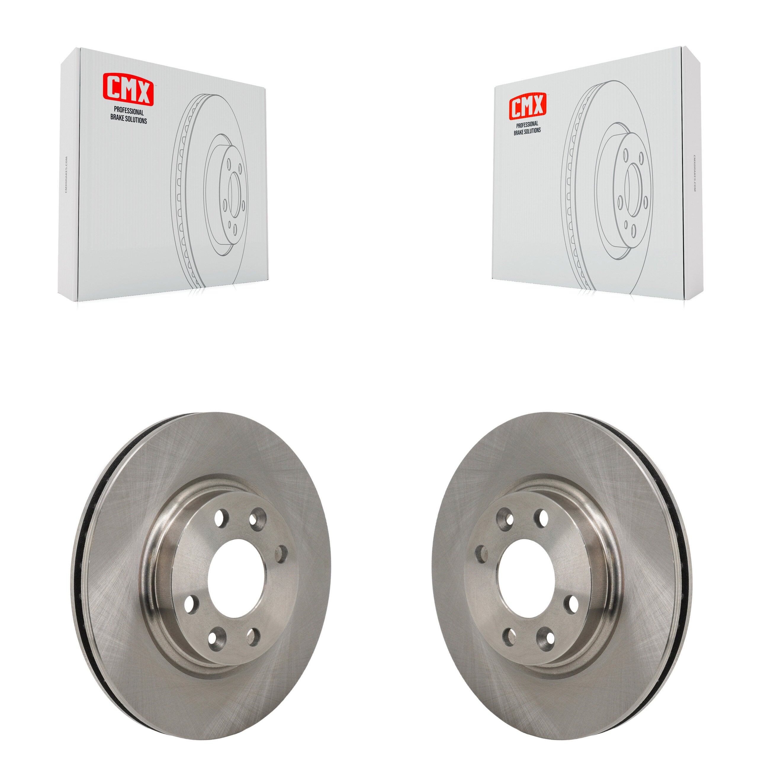 Front Disc Brake Rotors Pair For Smart Fortwo EQ fortwo Forfour K8-102607