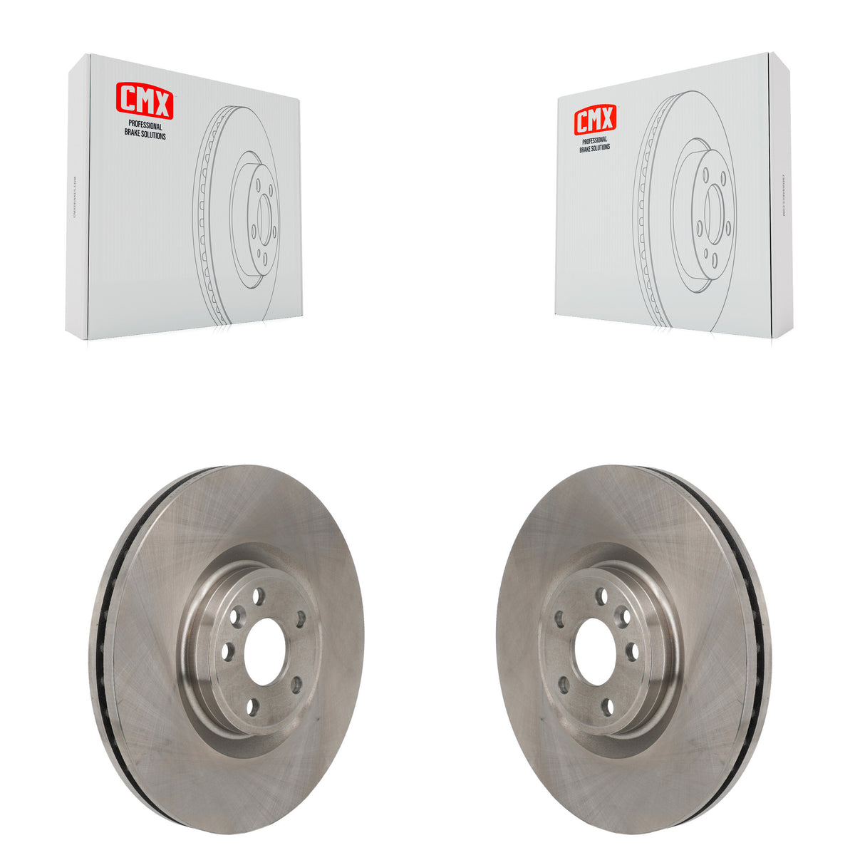 Front Disc Brake Rotors Pair For Land Rover Discovery Sport Range Evoque Jaguar E-Pace K8-102610