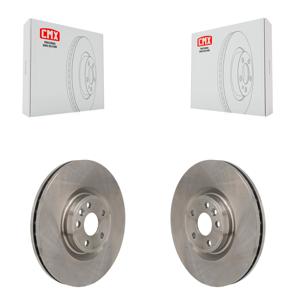 Front Disc Brake Rotors Pair For Land Rover Discovery Sport Range Evoque Jaguar E-Pace K8-102610