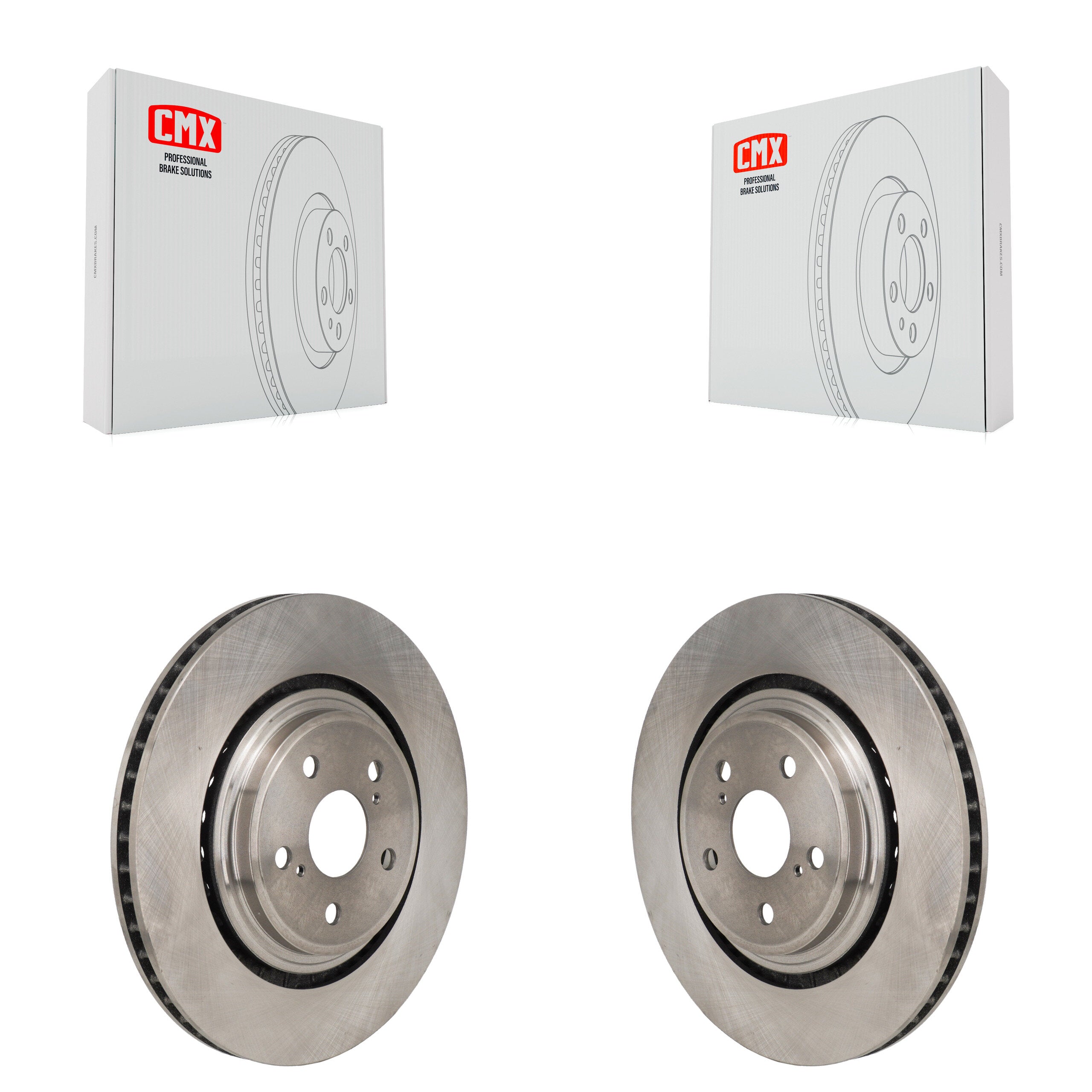 Front Disc Brake Rotors Pair For Toyota Highlander Lexus RX350 RX350h K8-102612