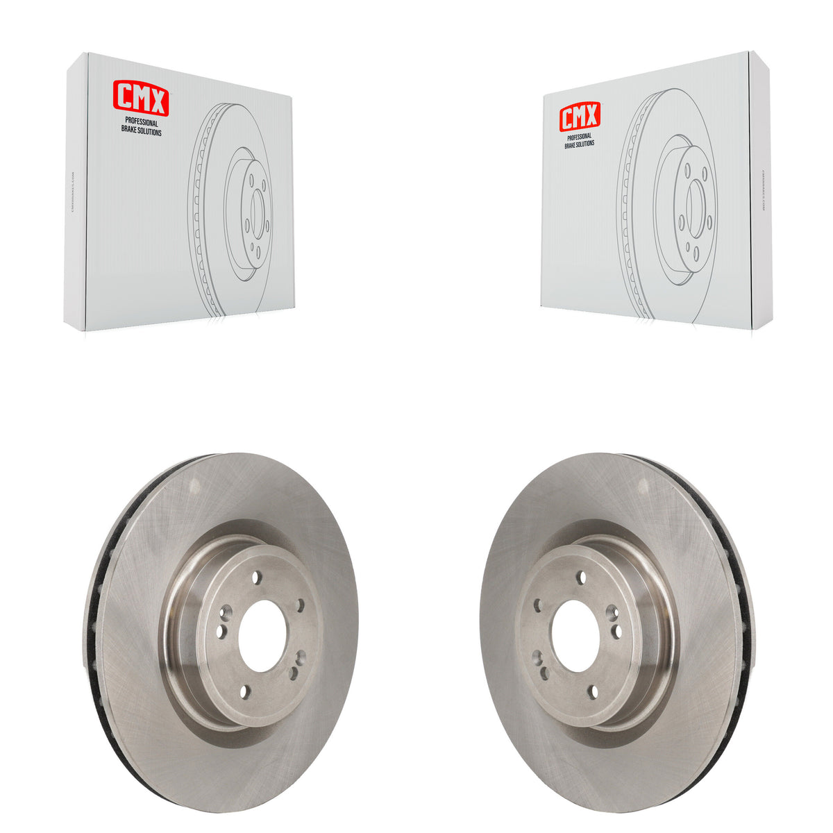 Front Disc Brake Rotors Pair For Genesis G70 Kia Stinger K8-102624