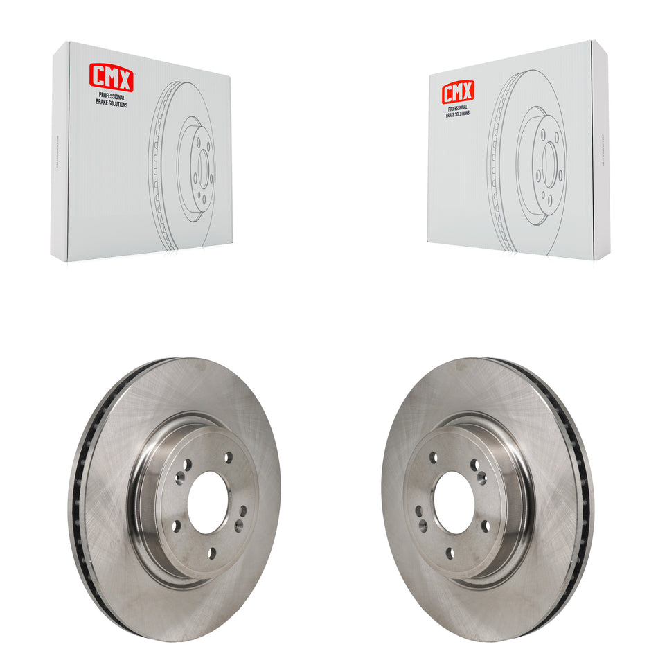 Front Disc Brake Rotors Pair For Genesis G70 Kia Stinger K8-102625