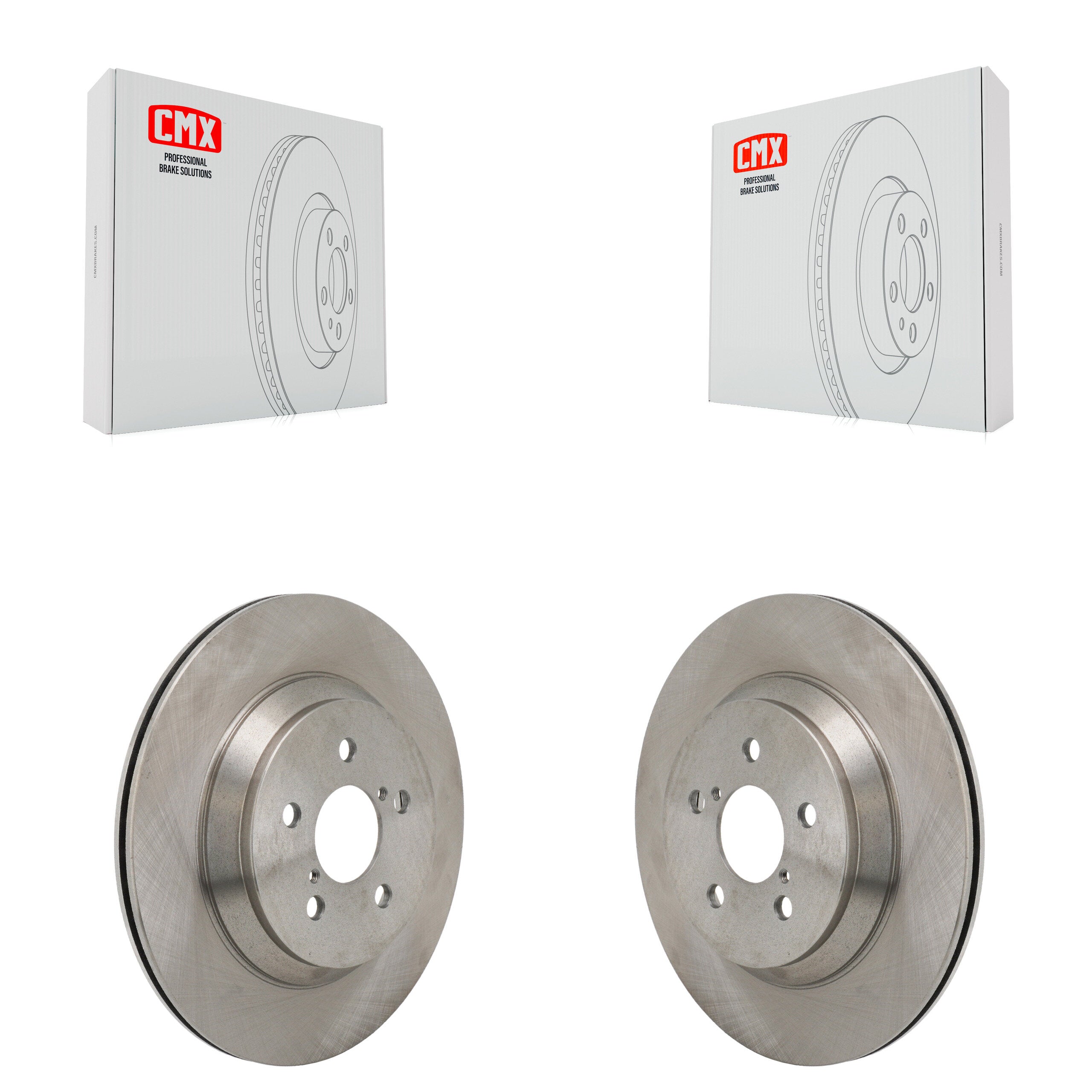 Rear Disc Brake Rotors Pair For 2021-2023 Subaru Crosstrek With Electric Parking K8-102645