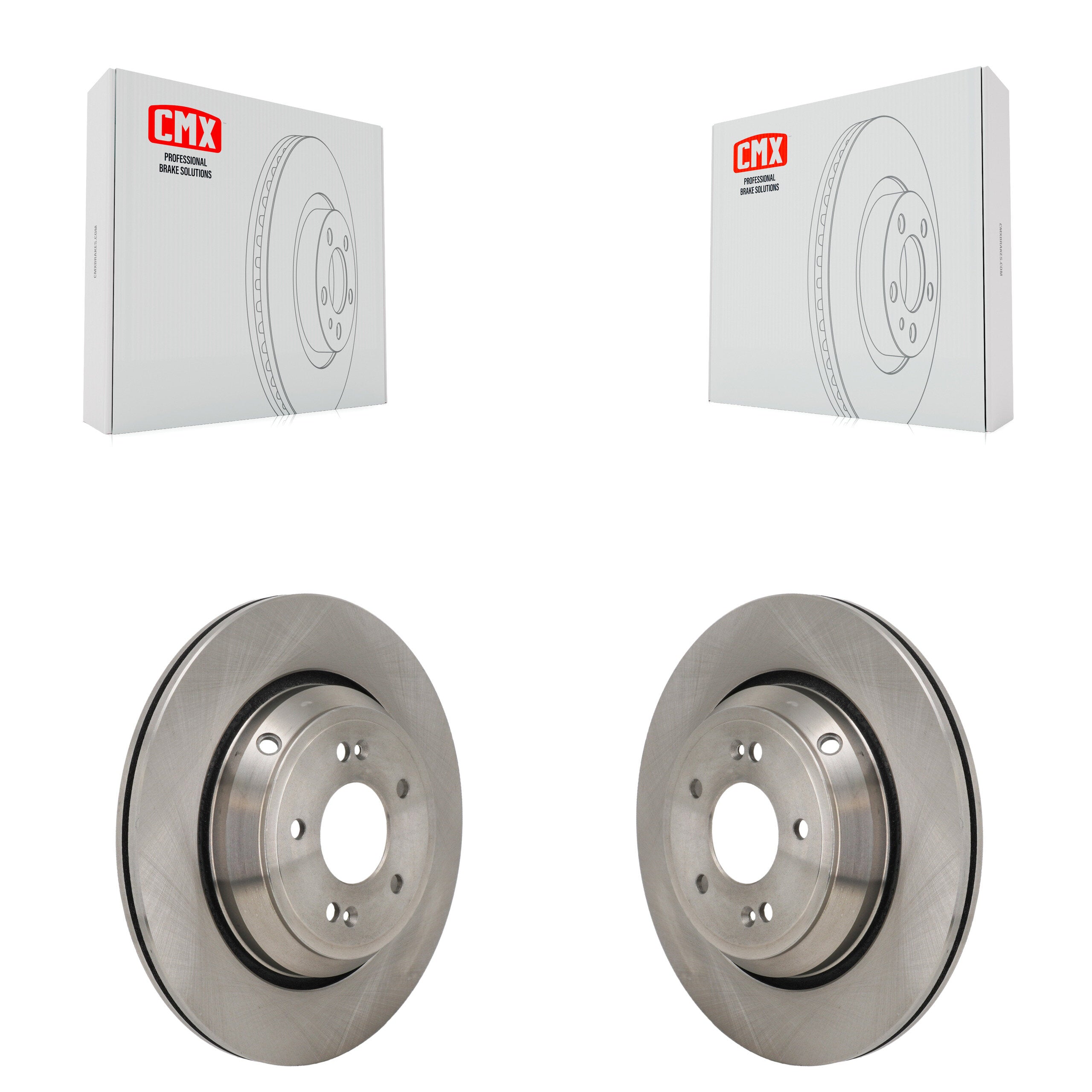 Rear Disc Brake Rotors Pair For Genesis G70 Kia Stinger G80 K8-102649