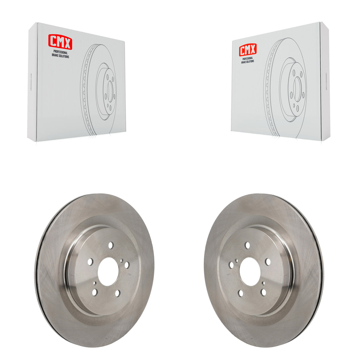 Rear Disc Brake Rotors Pair For Toyota Highlander Lexus RX350 RX350h RX500h RX450h+ K8-102651
