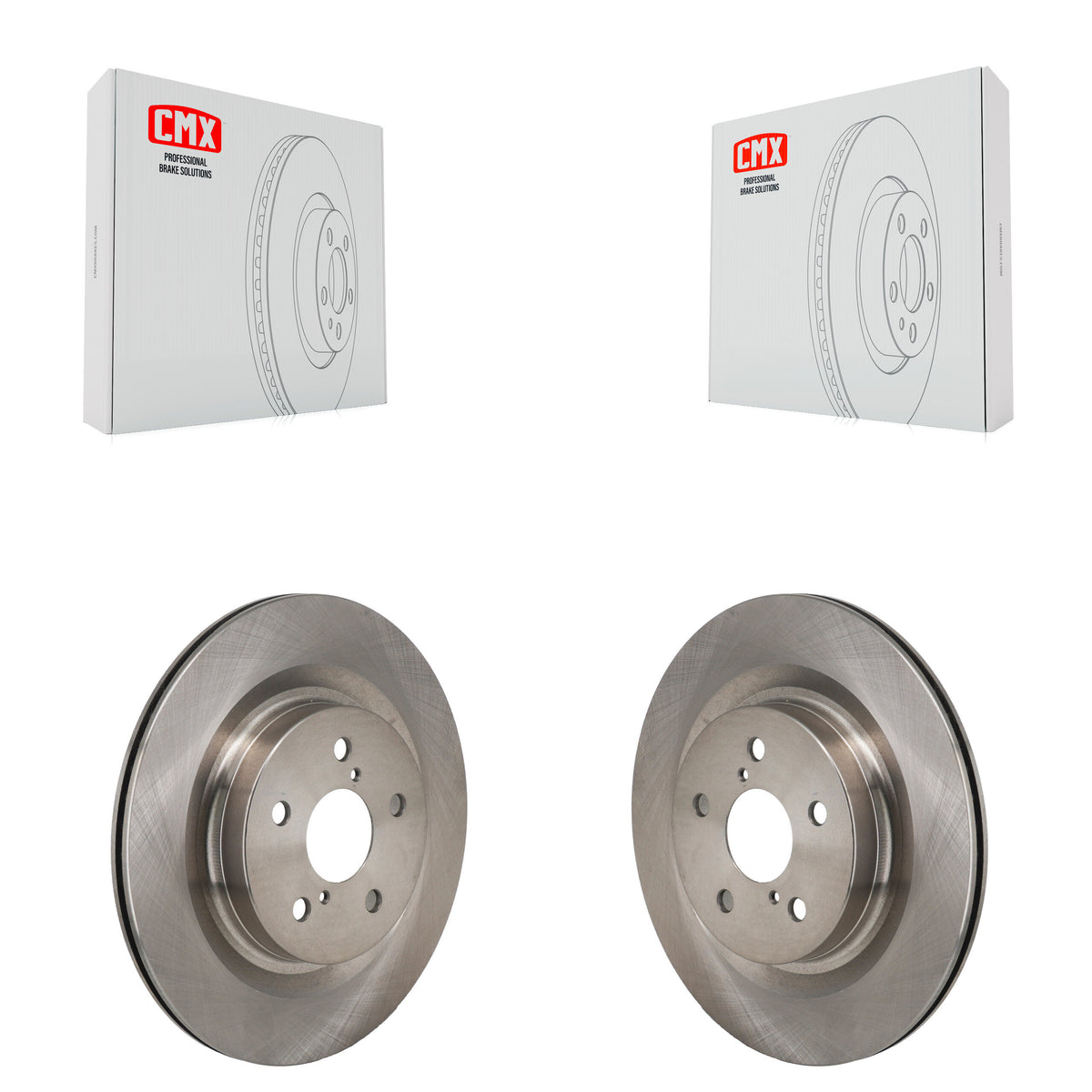 Rear Brake Rotor Pair For Toyota Sienna Lexus RAV4 Prime NX350h bZ4X NX350 Subaru Solterra K8-102653