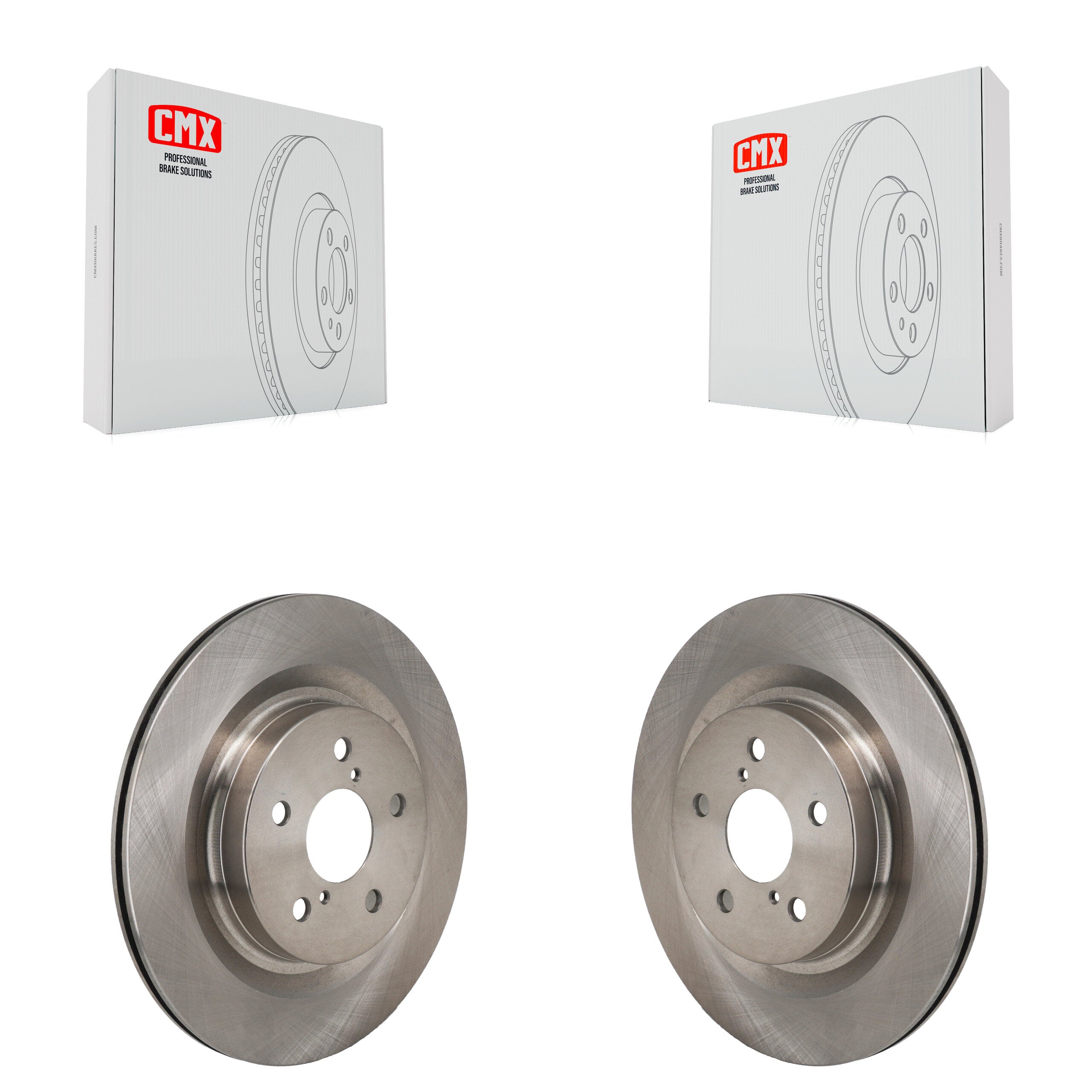 Rear Brake Rotor Pair For Toyota Sienna Lexus RAV4 Prime NX350h bZ4X NX350 Subaru Solterra K8-102653