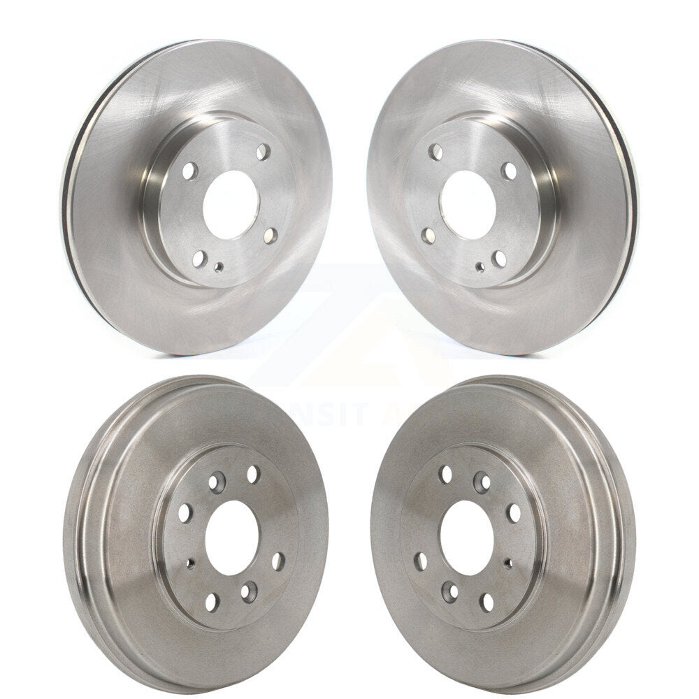 Front Rear Disc Brake Rotors Drums Kit For Toyota Yaris iA Scion K8-102667