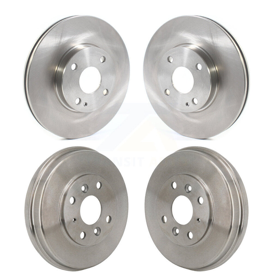 Front Rear Disc Brake Rotors Drums Kit For Toyota Yaris iA Scion K8-102667