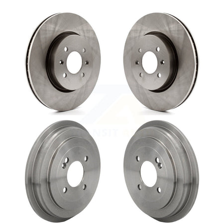 Front Rear Disc Brake Rotors Drums Kit For Kia Rio Hyundai Accent K8-102679