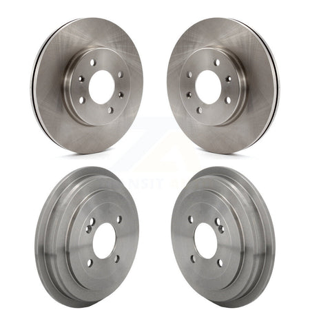 Front Rear Brake Rotors Drums Kit For 2018 Kia Rio Except Vehicles Manufactured In Mexico K8-102680