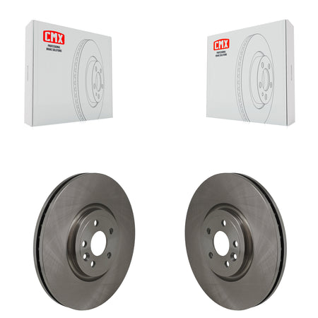 Front Disc Brake Rotors Pair For Jaguar F-Pace Land Rover Range Velar I-Pace K8-102706