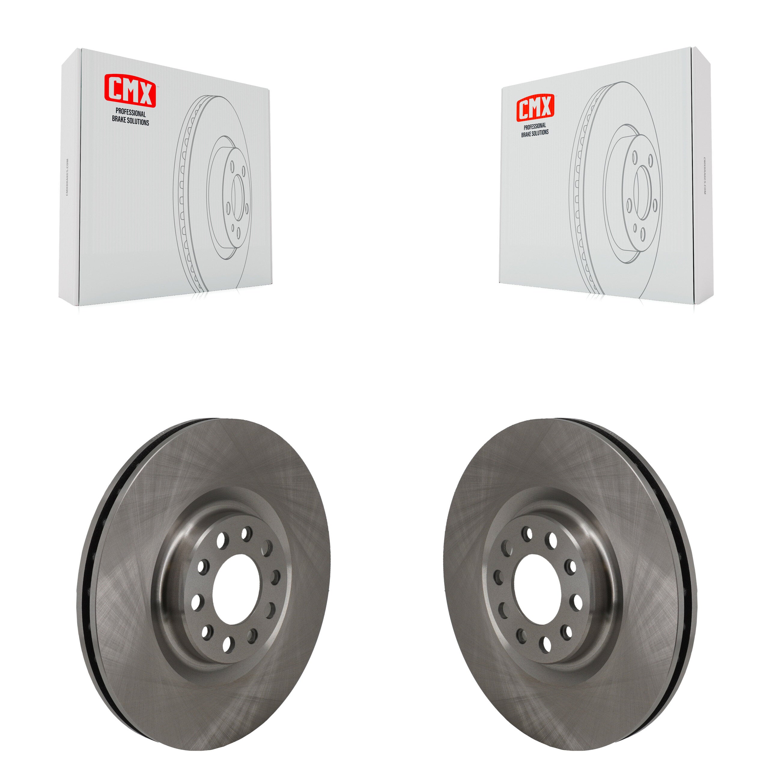 Front Disc Brake Rotors Pair For Alfa Romeo Stelvio Giulia K8-102707