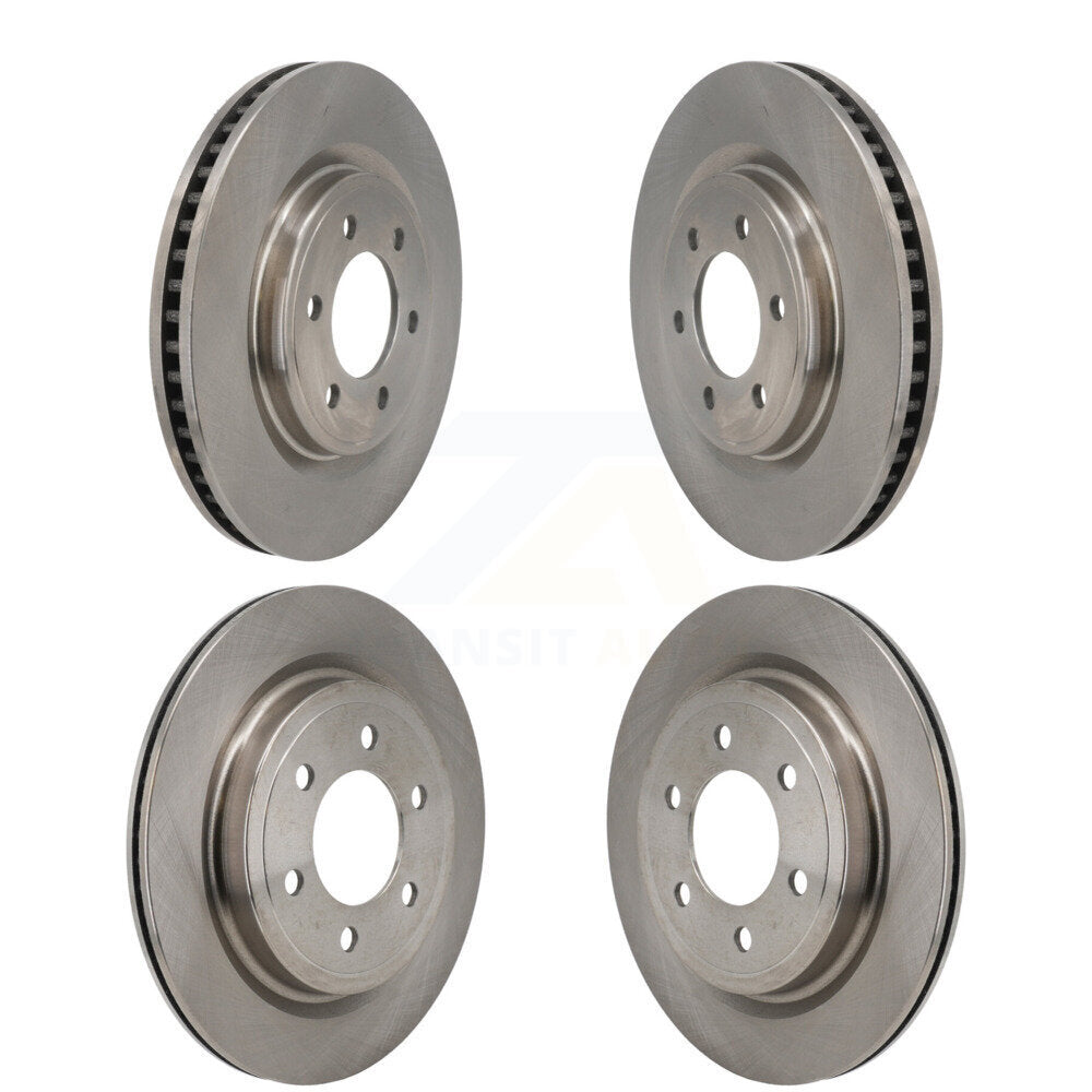 Front Rear Brake Rotors Kit For 2023 Ford F-150 Lightning With 336mm Diameter Rotor K8-102717