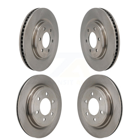 Front Rear Brake Rotors Kit For 2023 Ford F-150 Lightning With 336mm Diameter Rotor K8-102717