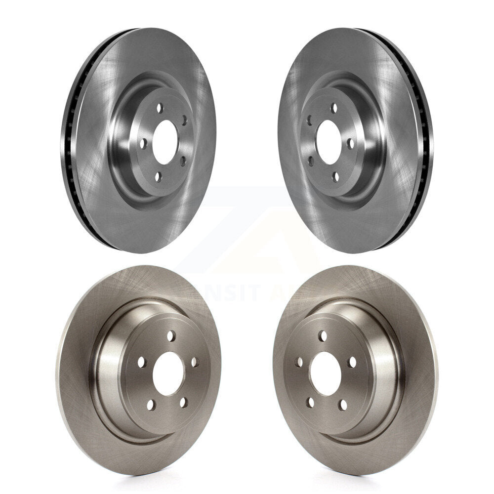 Front Rear Brake Rotor Kit For 2024 Ford Police Interceptor Utility With Solid Rotors K8-102721
