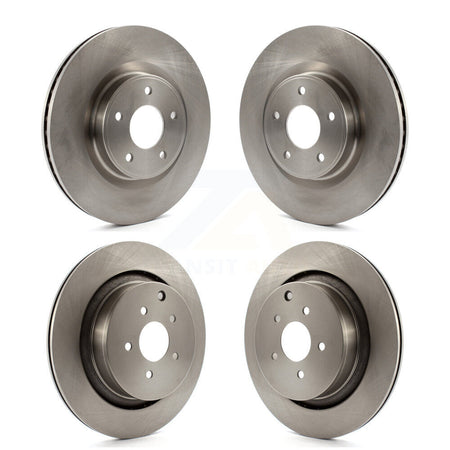 Front Rear Disc Brake Rotors Kit For INFINITI Q50 Q60 With Dual Piston Caliper K8-102728