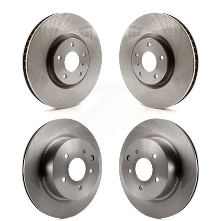 Front Rear Brake Rotor Kit For 2009-2013 INFINITI G37 Sedan with RWD Without Brembo Brakes K8-102729