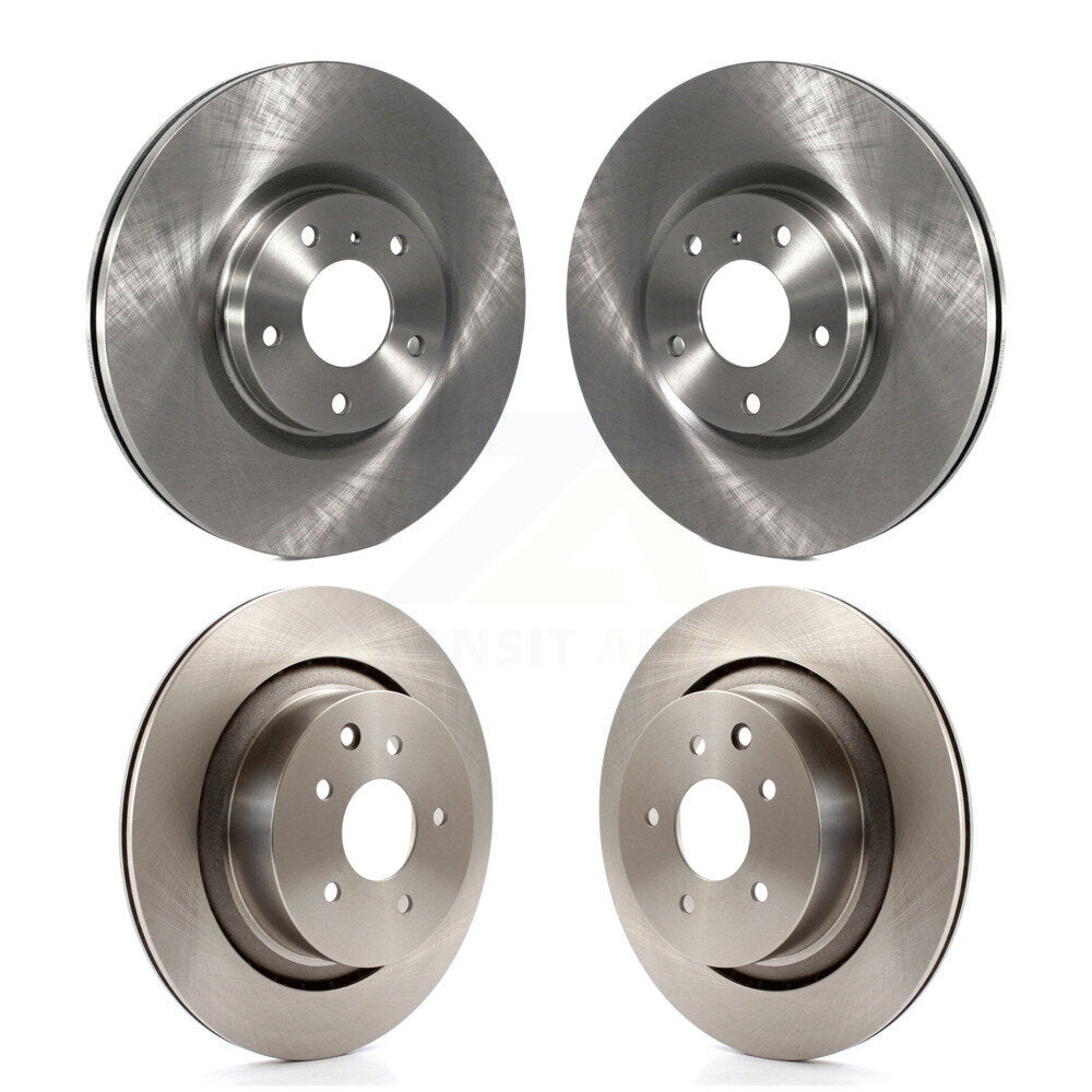 Front Rear Brake Rotor Kit For 2009-2013 INFINITI G37 Coupe with AWD Without Brembo Brakes K8-102730