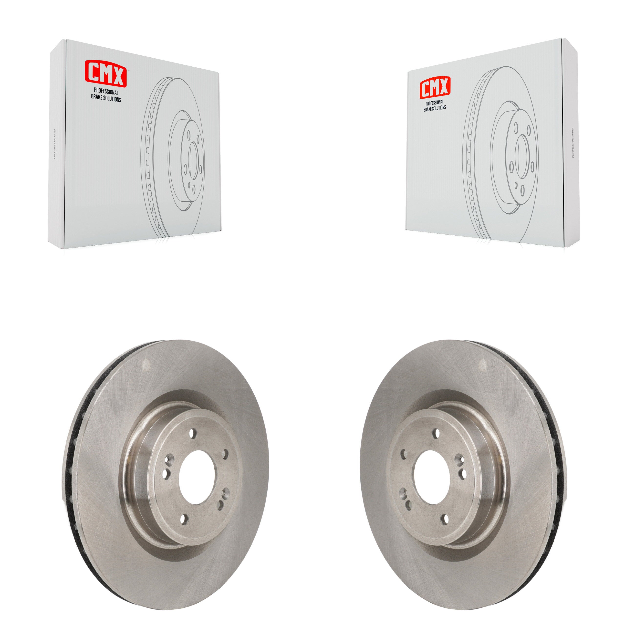 Rear Disc Brake Rotors Pair For 2024-2026 Genesis G70 With 340mm Diameter Rotor K8-102738