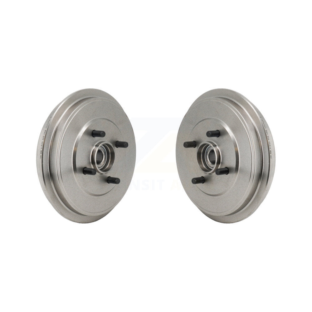 Rear Brake Drums Pair For Nissan Micra Versa Note Wheel Bearing Included K8-102741