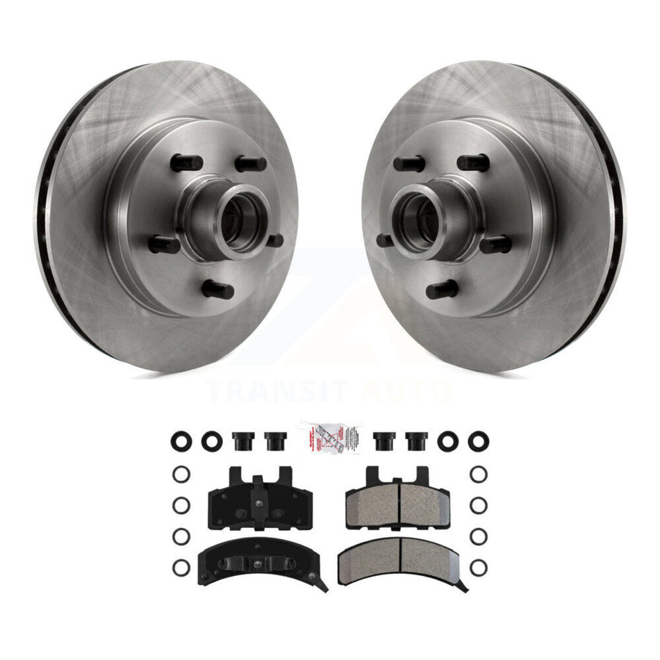 Front Brake Rotors Semi-Metallic Pad Kit For C1500 Chevrolet GMC Tahoe Yukon Express 1500 K8A-100013